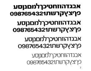 אות אורון. מקור: “אות היא לעולם” — קובץ מאמרים מוקדש לעיצוב האות העברית. הוצאת משרד החינוך, תש״ן.